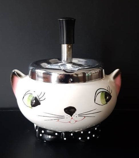 Holt Howard Cozy Kittens Ashtray With Squeaker/ Anthropomorphic Cat/ Holt Howard Collectible