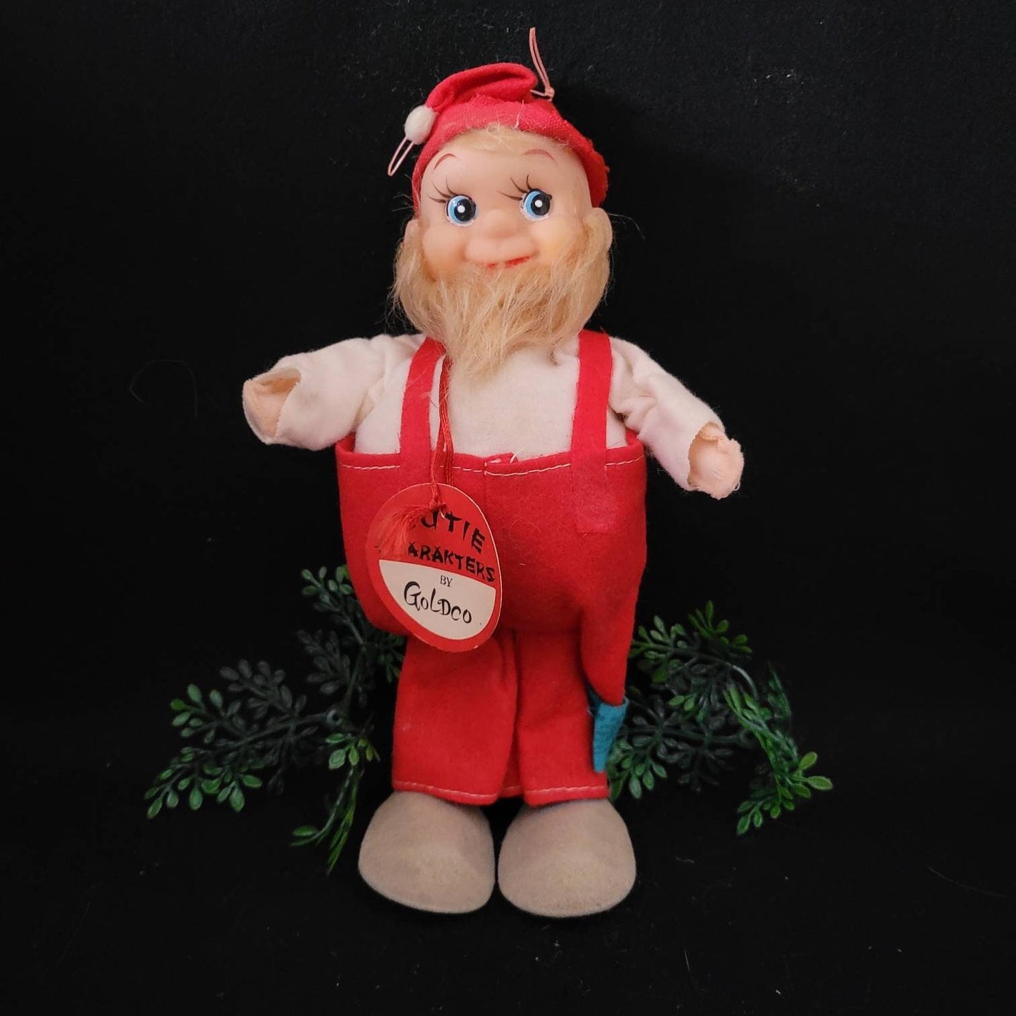 1960 Kutie Karakters Goldco Doll/ Vintage Pixie Hillbilly/ Kitschy Christmas Elf