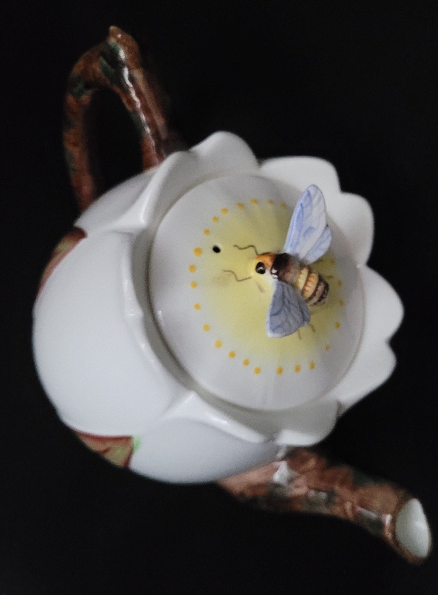 Lefton Bee Line Teapot/ Bee Line Lefton Collectible/ Vintage Lefton Bee Line Teapot