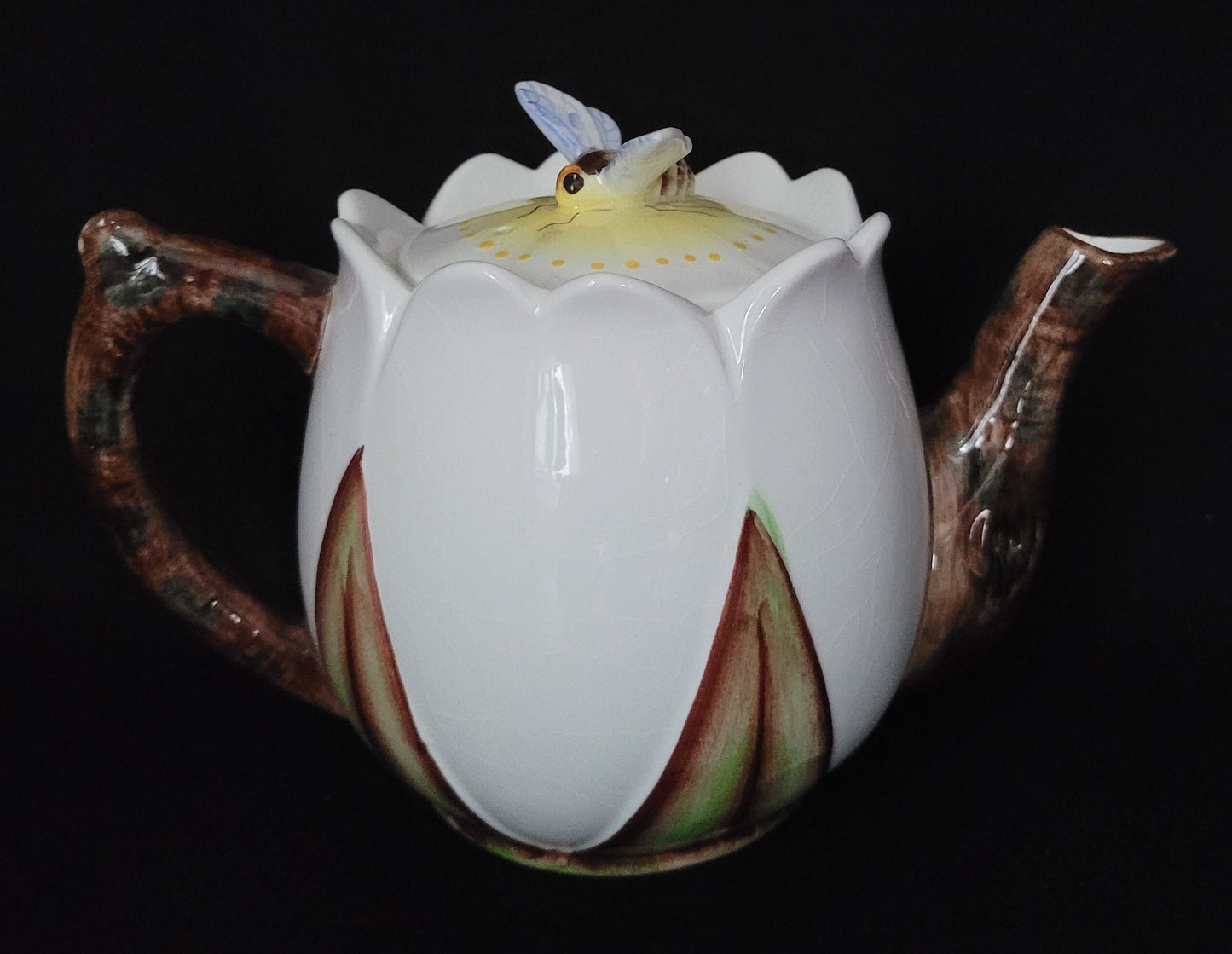 Lefton Bee Line Teapot/ Bee Line Lefton Collectible/ Vintage Lefton Bee Line Teapot