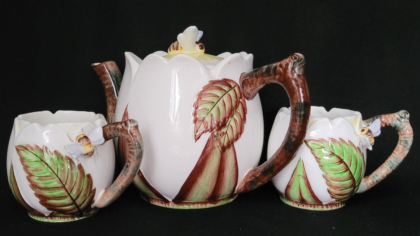 Lefton Bee Line Teapot/ Bee Line Lefton Collectible/ Vintage Lefton Bee Line Teapot