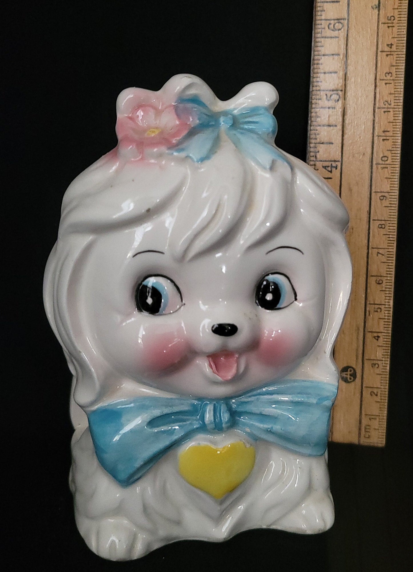 Lefton Mr. Toodles Napkin Holder/ Mr. Toodles Lefton Collectible/ Anthropomorphic Vintage Lefton Maltese Puppy