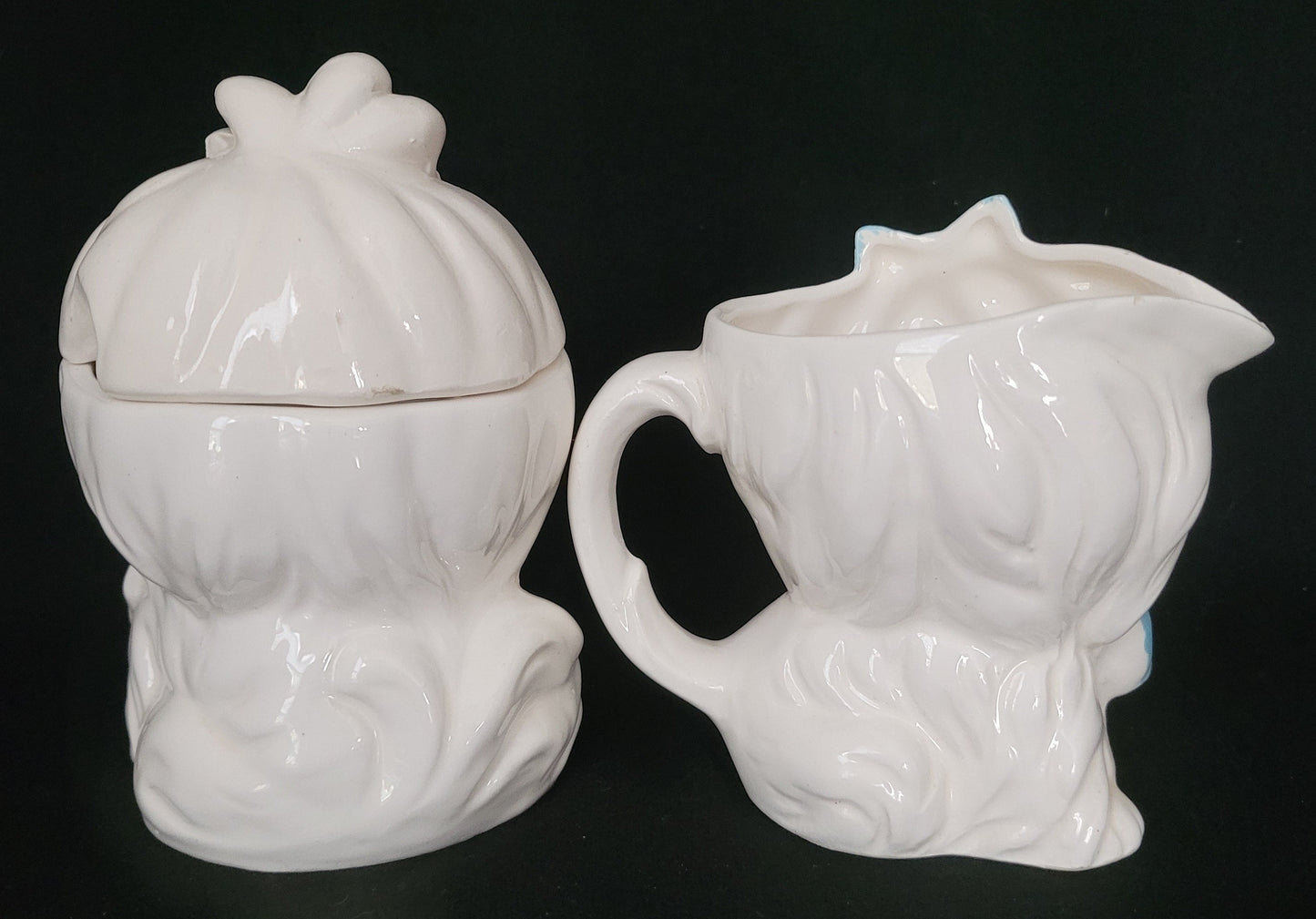 Lefton Anthropomorphic Mr. Toodles Cream & Sugar Set/ Mr. Toodles Lefton Collectible/ Vintage Lefton Maltese Puppy