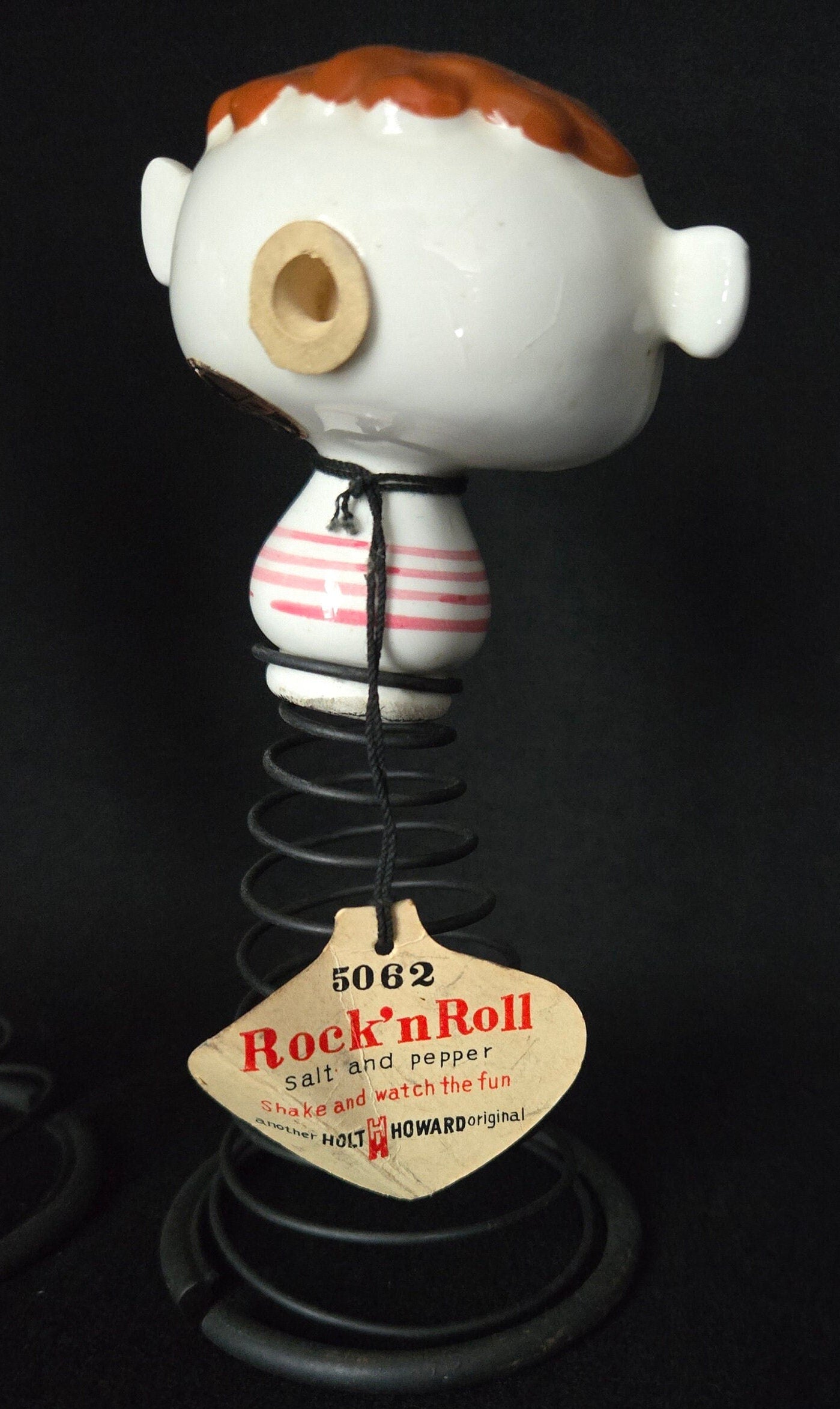 Holt Howard Rock and Roll Kids Salt & Pepper Shakers/ Holt Howard Collectible Book Piece/ Holt Howard Shaker Set