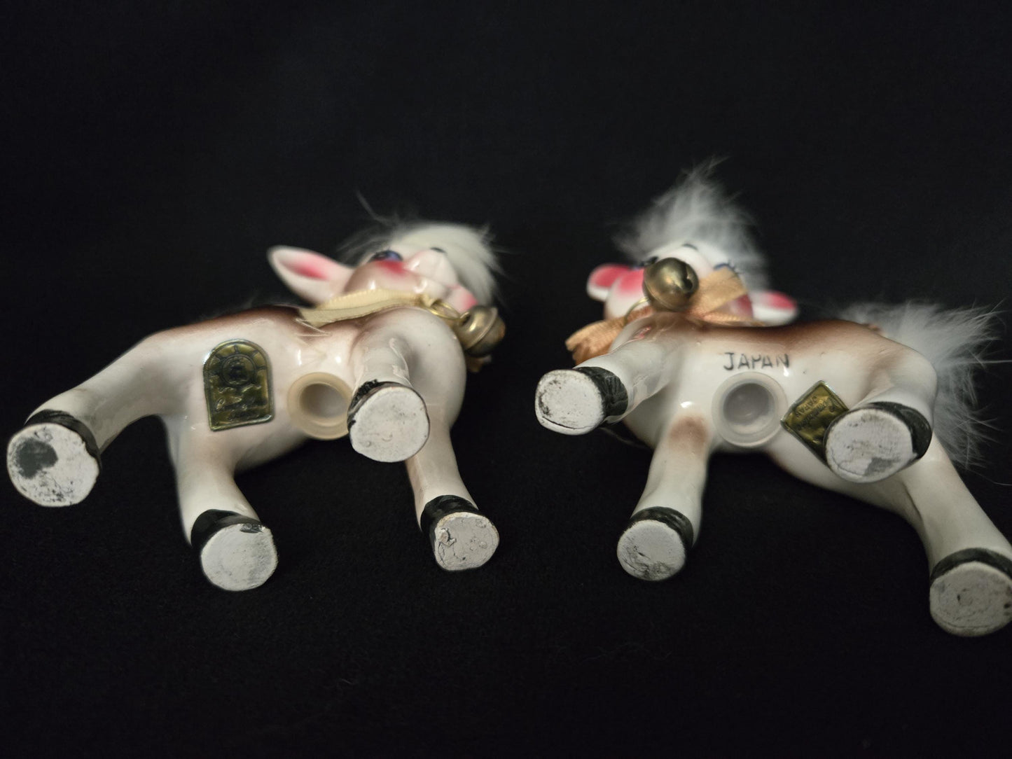 Anthropomorphic Reindeer Shakers/ Commodore Deer Salt & Pepper Shaker/ Vintage Kitschy Shaker Set