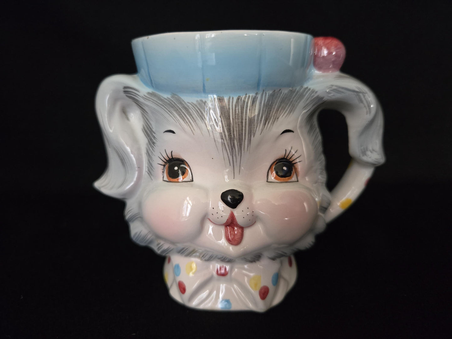 RARE Lefton Puppy Pal Mug/ Puppy Pal Lefton Character/ HTF Puppy Pal Collectible