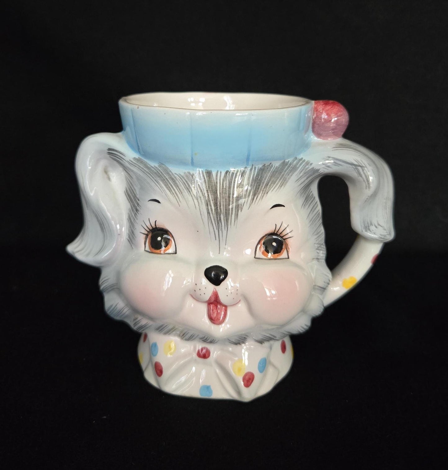 RARE Lefton Puppy Pal Mug/ Puppy Pal Lefton Character/ HTF Puppy Pal Collectible