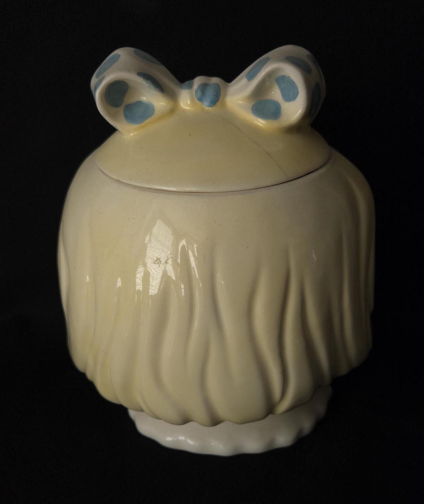 Metlox Candy Girl Cookie Jar/ Vintage 1950 Collectible Cookie Jar / Poppytrail USA California Pottery